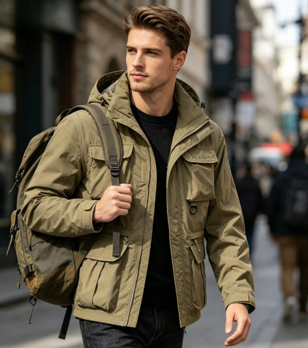 Windproof Tactical  Jacket - Khaki