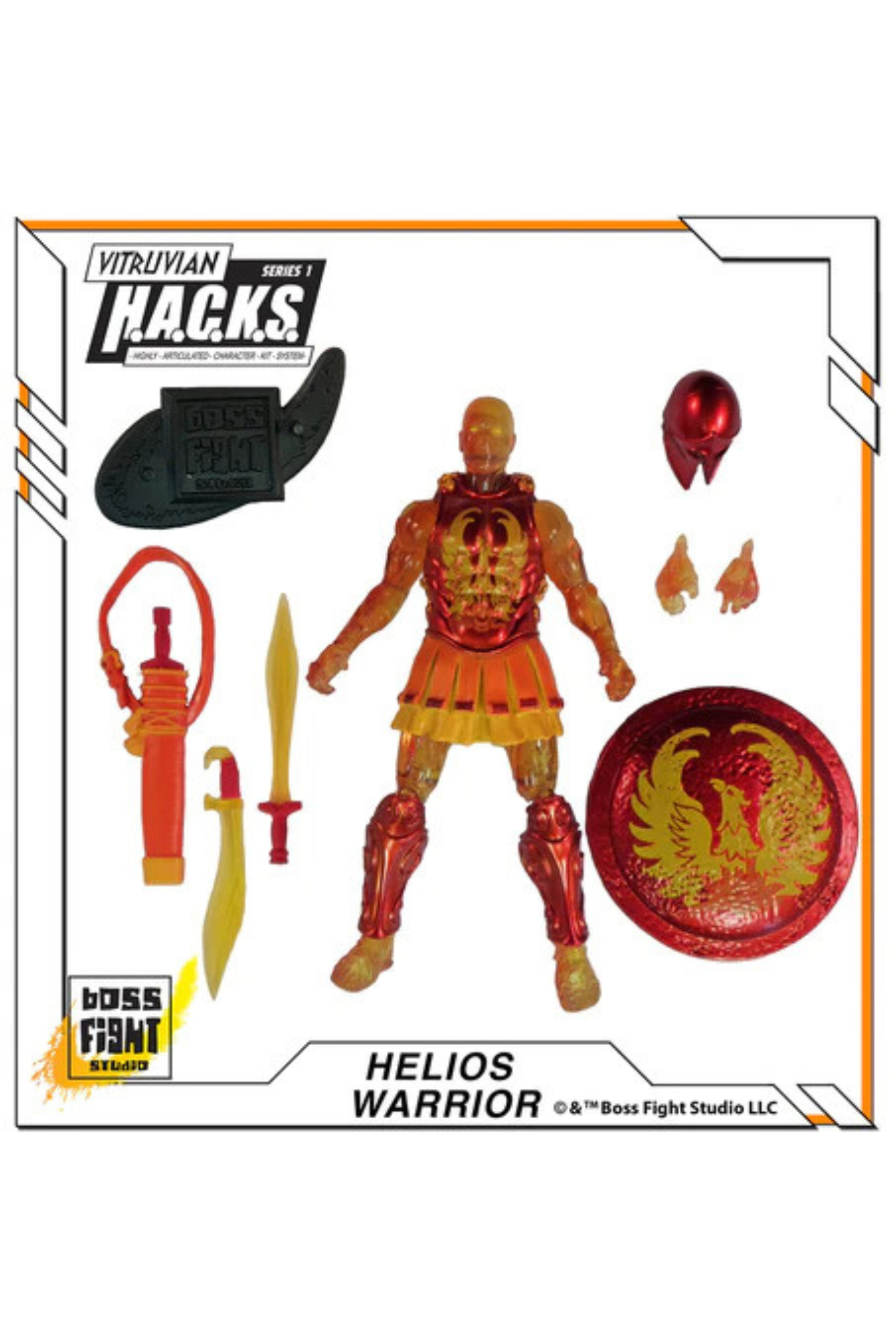 Helios Warrior Army Of The Sun - Vitruvian H.A.C.K.S Series Action Figure By Boss Fight Studio