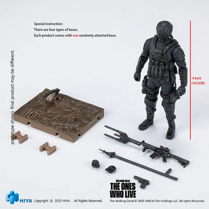 The Walking Dead The Ones Who Lived CRM Soldier - Exquisite Mini Series 1/18 Action Figure By HIYA Toys
