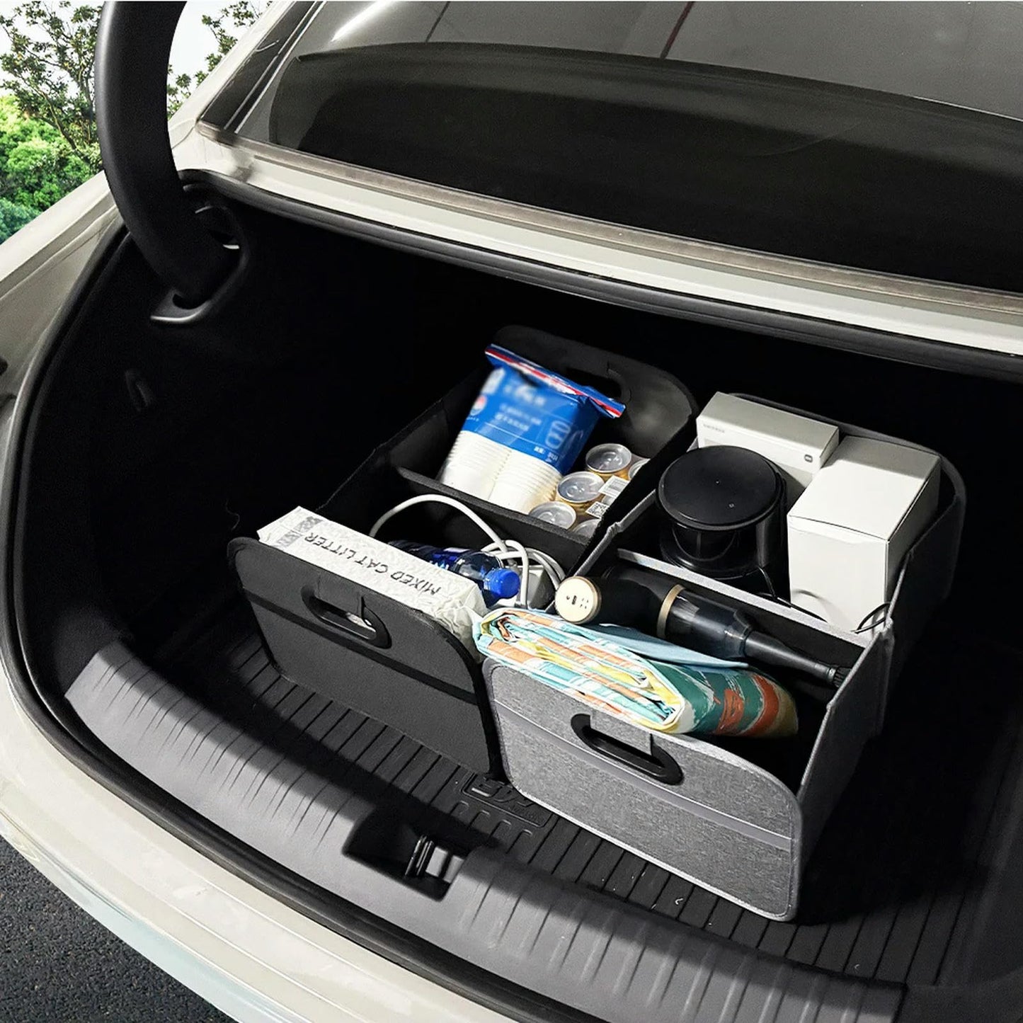 Car storage box - storage box Car trunk storage（12.6×9.1×18.5 in）