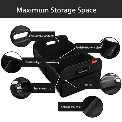 Car storage box - storage box Car trunk storage（12.6×9.1×18.5 in）