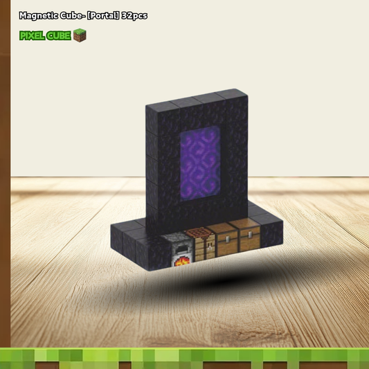 PIXEL CUBE Magnetic- [Portal] 32pcs+1dolls