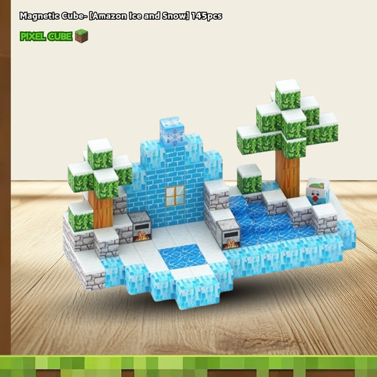 PIXEL CUBE Magnetice- [Amazon Ice and Snow] 145pcs