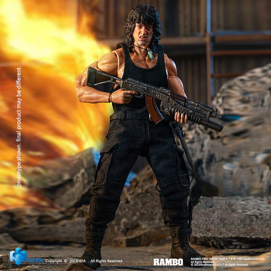 Rambo First Blood Part III Exquisite Mini Series 1/12 Scale - Action Figure By HIYA Toys