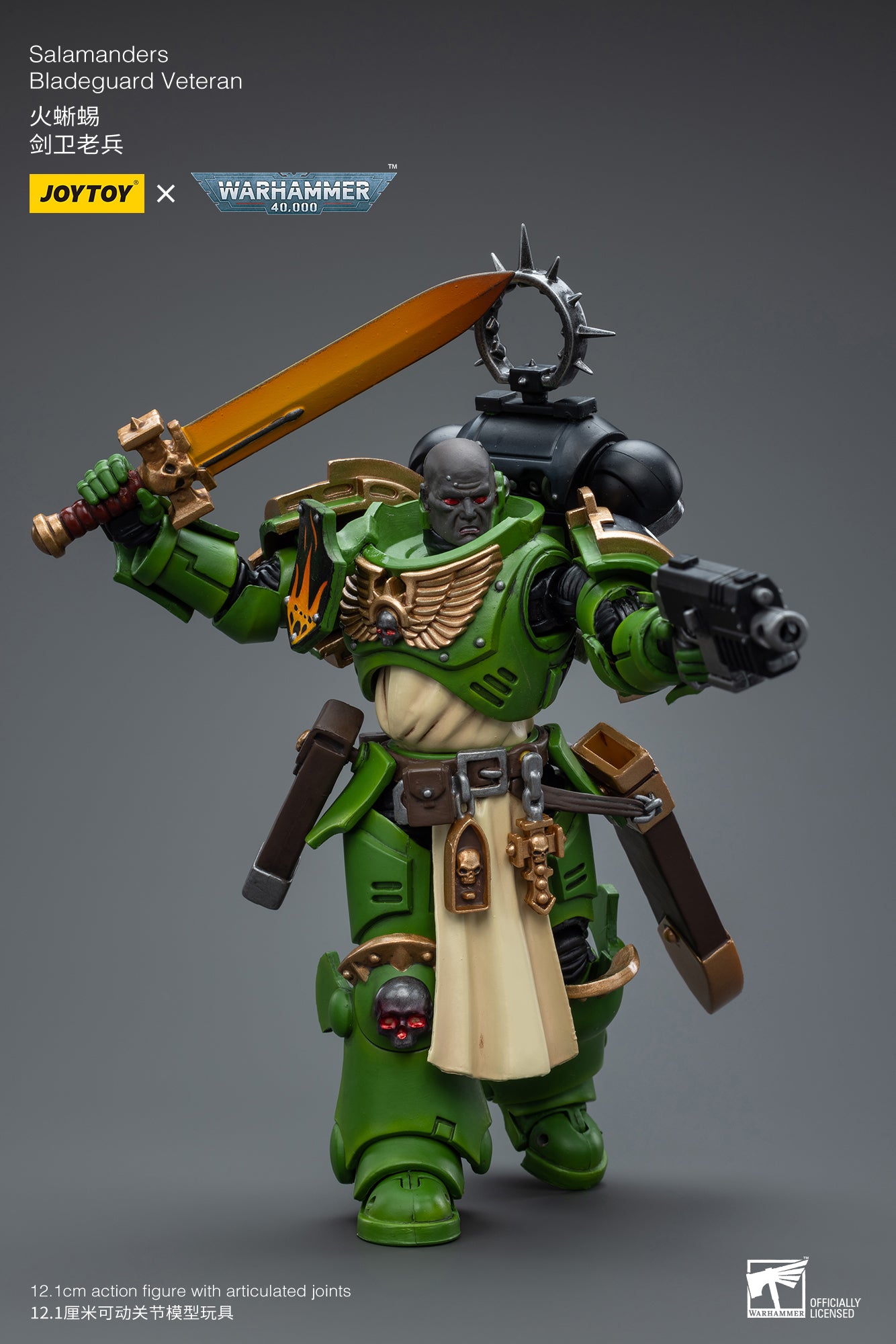 JOYTOY Warhammer 40K Salamanders: Captain Adrax Agatone - V Store  Collectibles