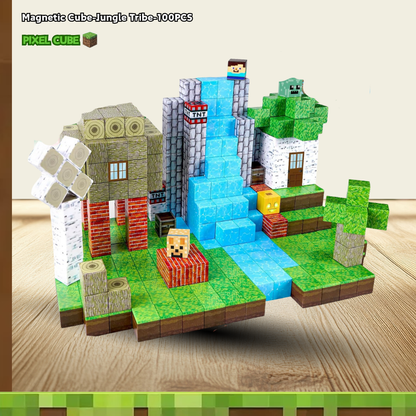 PIXEL CUBE Magnetice-[Jungle Tribe]-100PCS