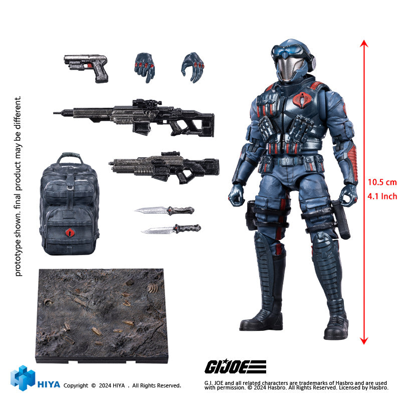 Exquisite Mini Series 1/18 Scale G.I.Joe Cobra Viper - Action Figure By HIYA Toys