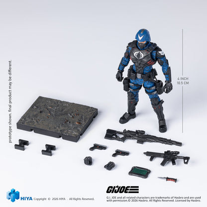 Exquisite Mini Series 1/18 Scale 4.1 Inch G.I.Joe Cobra Officer Action Figure By HIYA Toys