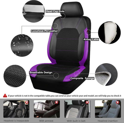 Car Seat Cushion - Bracket Sandwich Splicing Design (5-Seat 9-Piece Set)