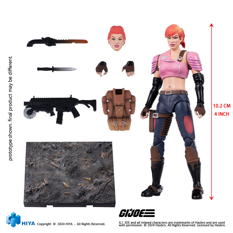 G.I.Joe Zarana Exquisite Mini Series 1/18 Scale - Action Figure By HIYA Toys