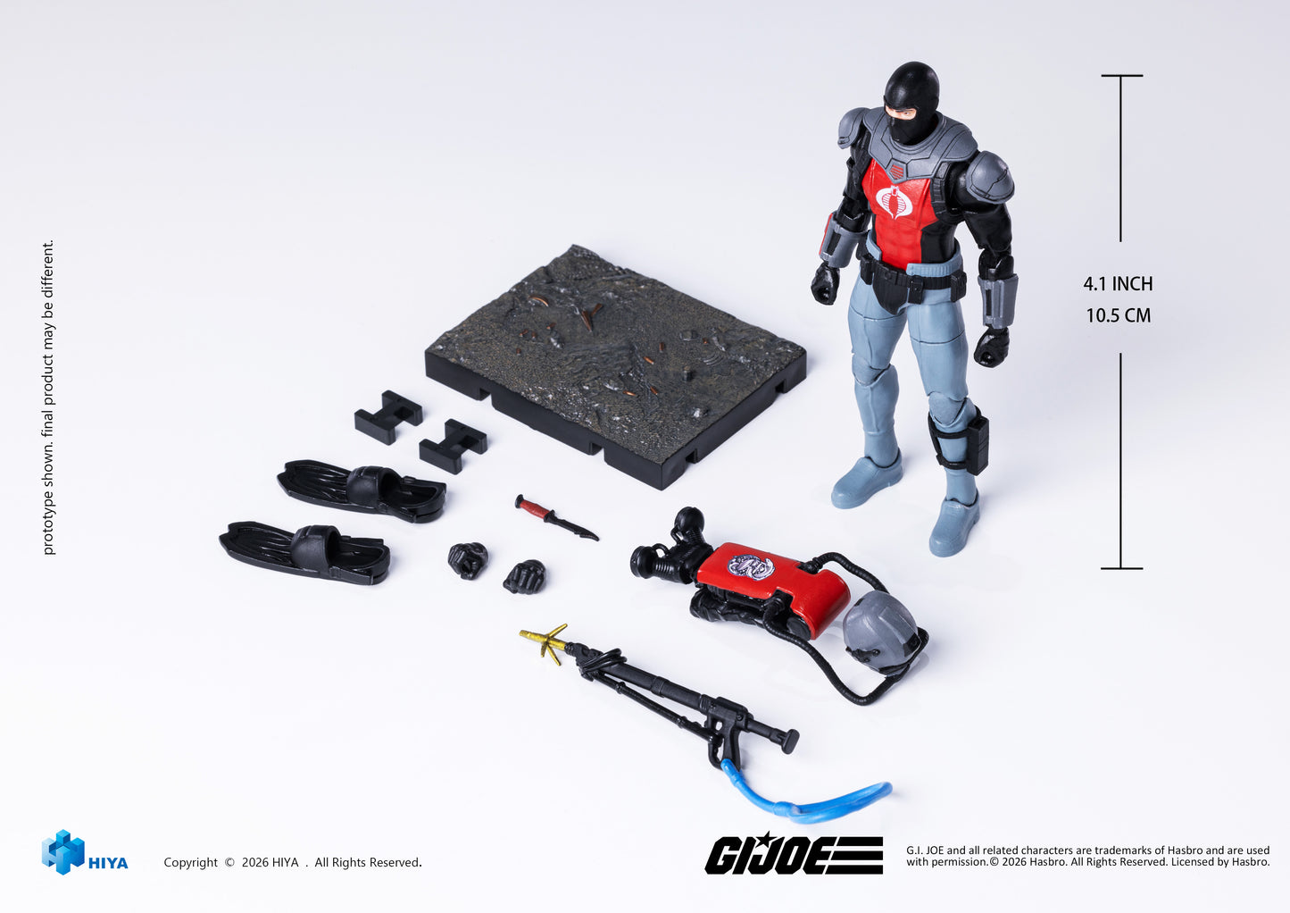 Cobra Eel - G.I JOE EMG0458 -1/18 Scale Action Figure By HIYA Toys