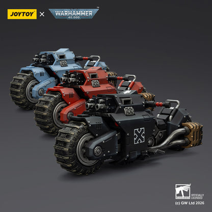 Raider-pattern Combat Bike with twin-linked bolt rifles-Warhammer 40k 1/18 Action Figure By JOYTOY