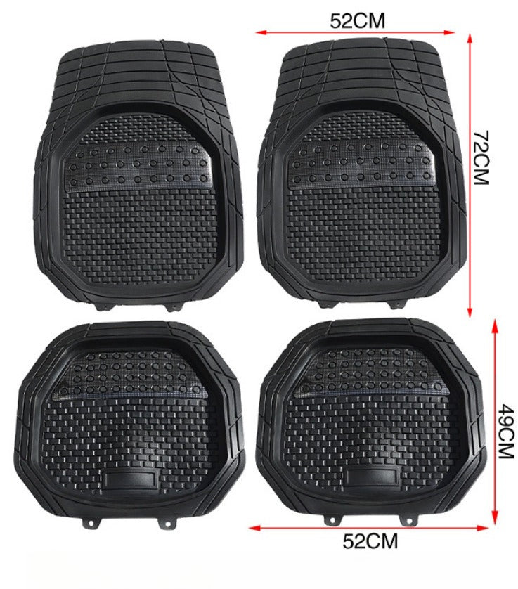 Car Floor Mats - Set of 3 or 4(Cuttable & Washable)