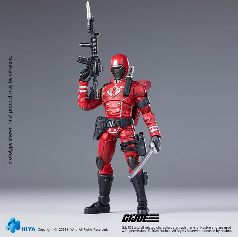 Exquisite Mini Series 1/18 Scale G.I.Joe Crimson Guard - Action Figure By HIYA Toys