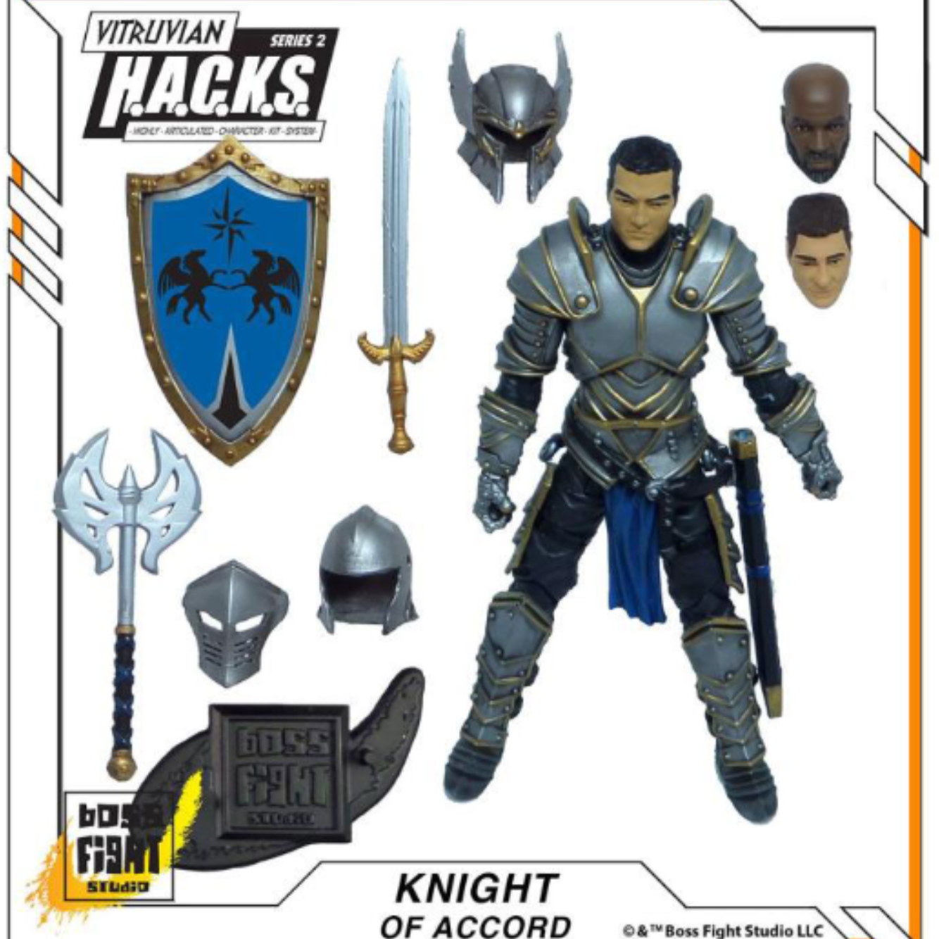 Knight of Accord - Vitruvian H.A.C.K.S Series Action Figure By Boss Fight Studio
