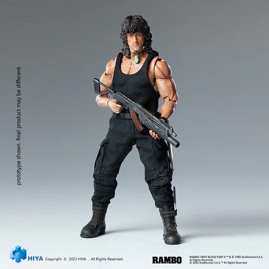 Rambo First Blood Part III Exquisite Mini Series 1/12 Scale - Action Figure By HIYA Toys
