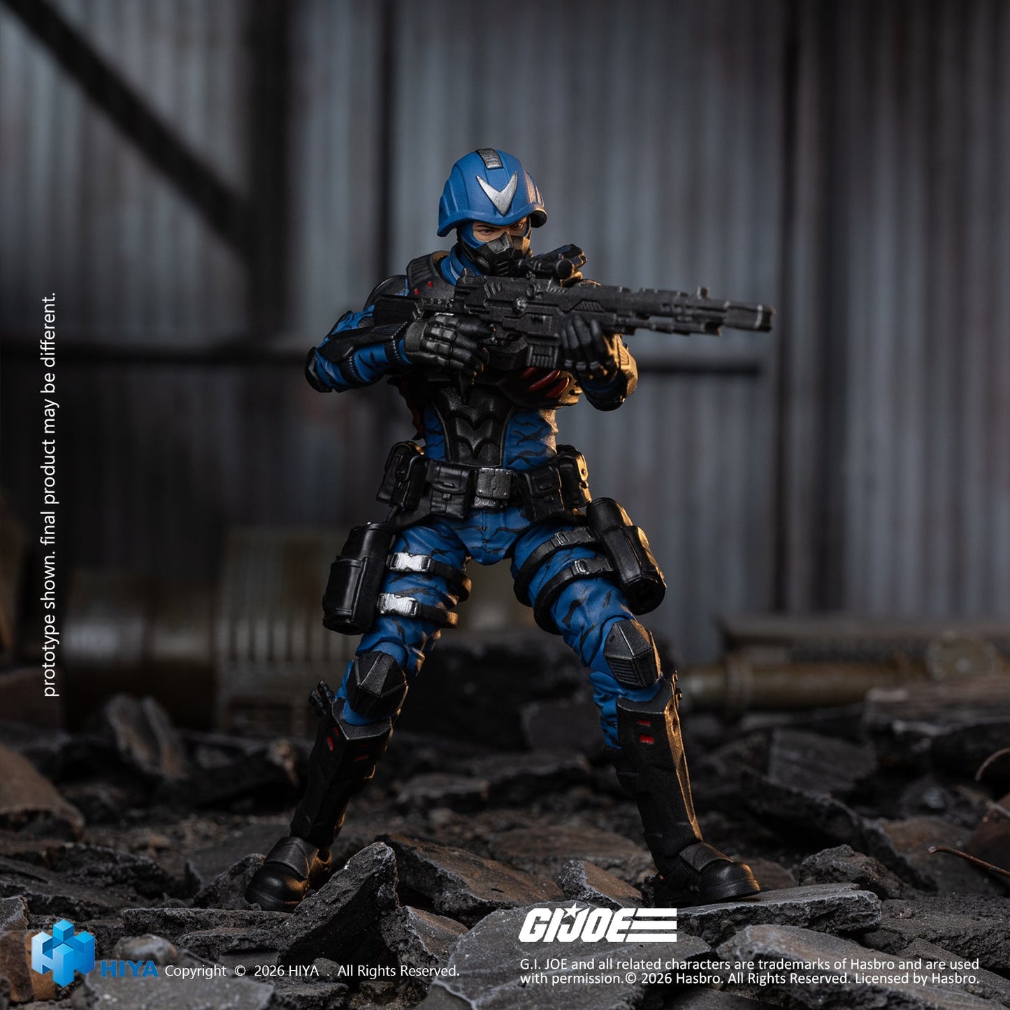 Exquisite Mini Series 1/18 Scale 4.1 Inch G.I.Joe Cobra Officer Action Figure By HIYA Toys