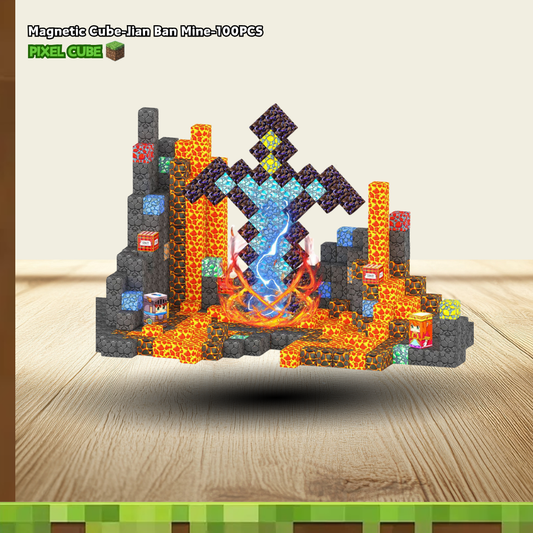 PIXEL CUBE Magnetice-[Jian Ban Mine]-100PCS