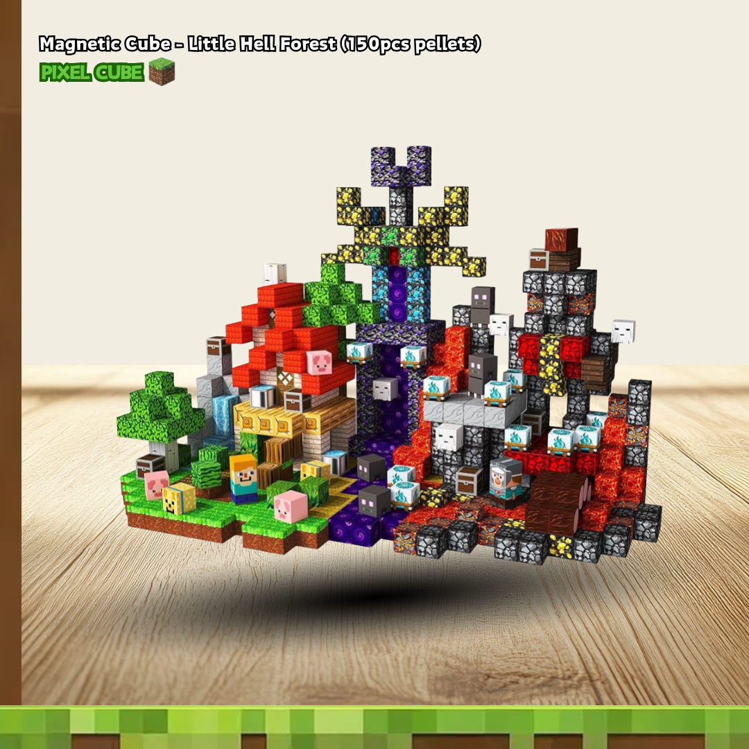 PIXEL CUBE Magnetic- [Little Hell Forest ]150pcs