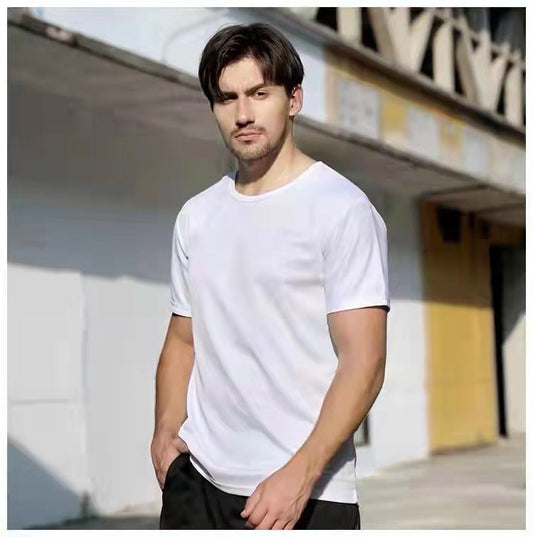 Men's exclusive 200g white T-shirt