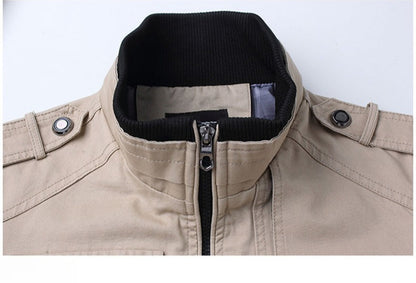 Stand-Up Collar Tooling Jacket - Black