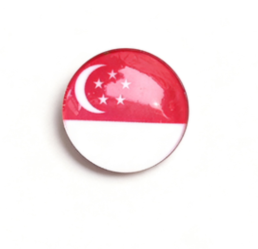 Singapore Flag Pin for Backpacks by CAVE