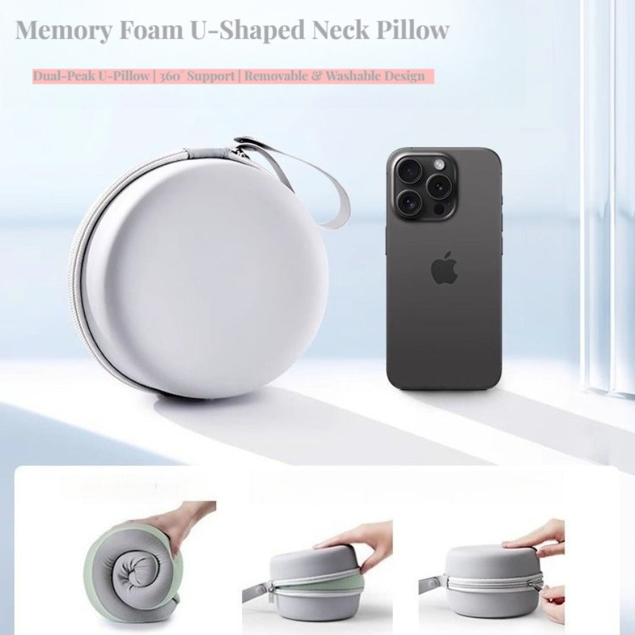 Travel U-shaped pillow - storage box