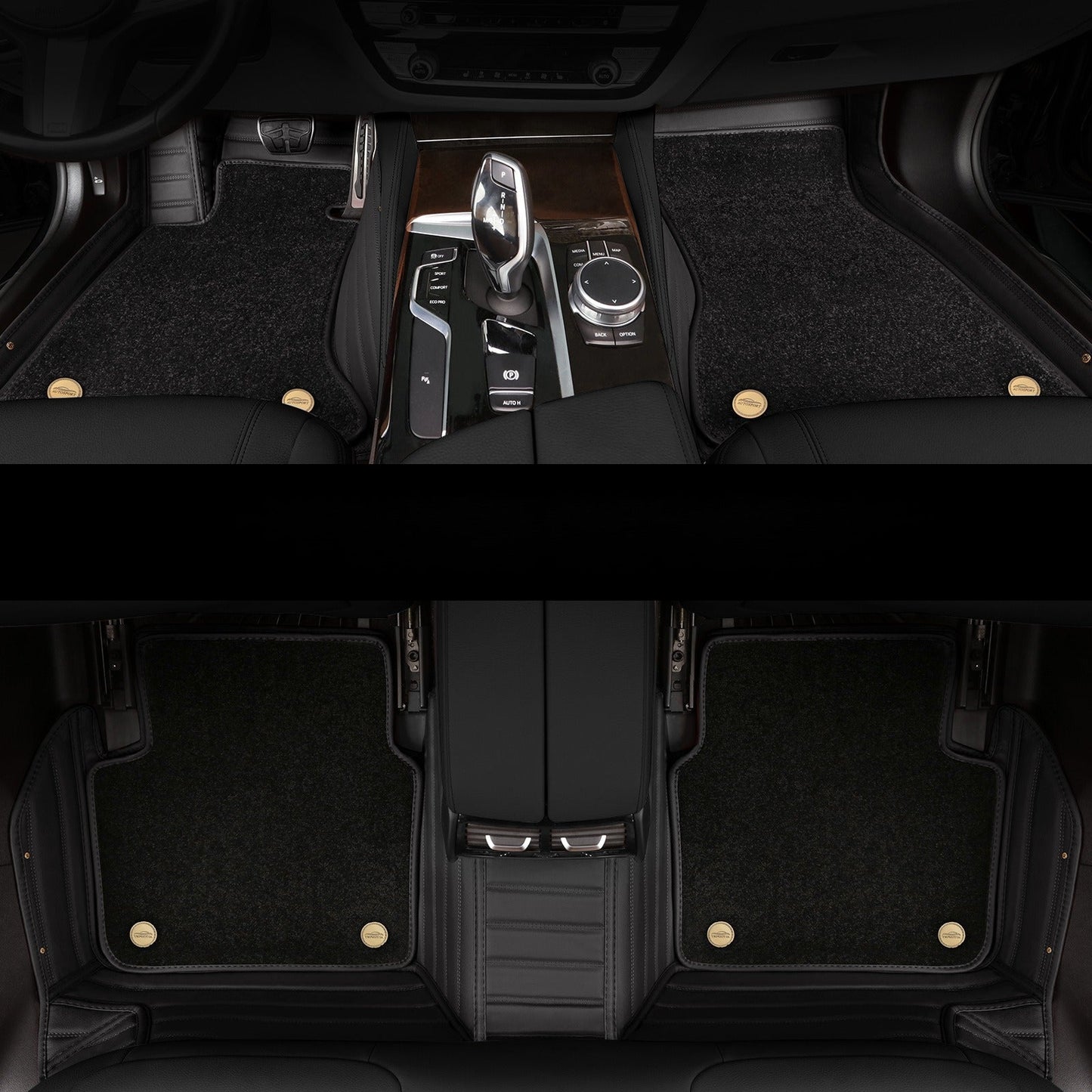 Car Floor Mats with Thickened Non-Slip Nano Fleece Lining