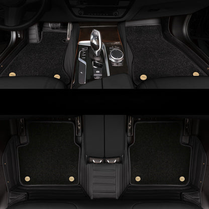 Car Floor Mats with Thickened Non-Slip Nano Fleece Lining