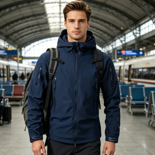 3-In-1 Windproof Jacket - Blue