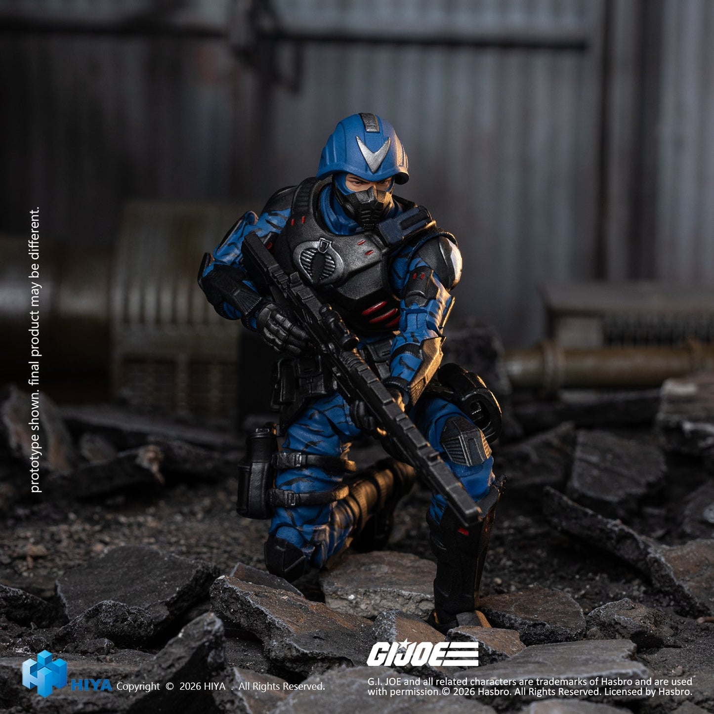 Exquisite Mini Series 1/18 Scale 4.1 Inch G.I.Joe Cobra Officer Action Figure By HIYA Toys