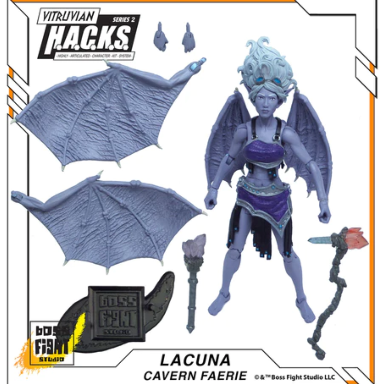 Lacuna Cave Faerie - Vitruvian H.A.C.K.S Series Action Figure By Boss Fight Studio