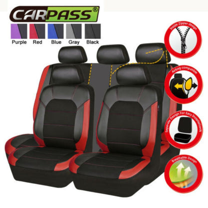 Car Seat Cushion - Bracket Sandwich Splicing Design (5-Seat 9-Piece Set)