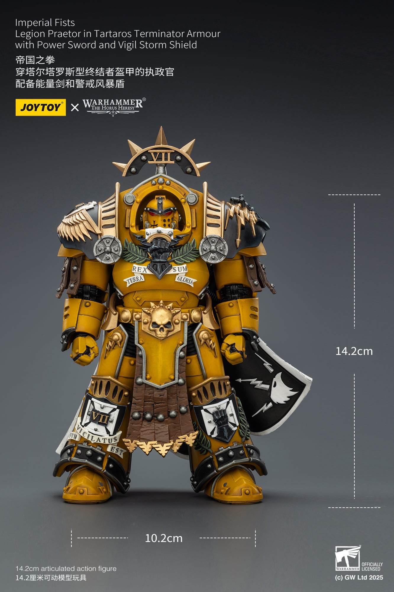 "The Horus Heresy" Imperial Fists -Warhammer 30k 1/18 Action Figure By JOYTOY
