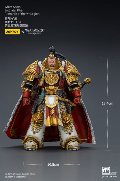 White Scars Jaghatai Khan Primarch &  Tactical Legionary "The Horus Heresy" -Warhammer 40k 1/18 Action Figure By JOYTOY