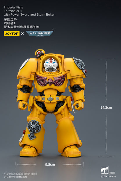 Imperial Fists Terminator-Warhammer 40k 1/18 Action Figure By JOYTOY