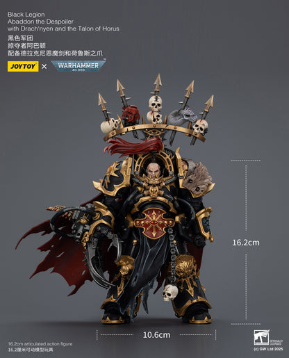 Black Legion Abaddon the Despoile with Drach'nyen and the Talon of Horus - "Warhammer 40K" 1/18 Action Figure By JOYTOY