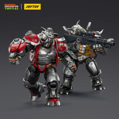TMNT-Super Bebop & Mighty Rocksteady -TMNT 40k 1/18 Action Figure By JOYTOY
