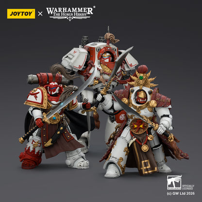 White Scars Qin Xa & Hibou Khan &Contemptor Dreadnought-Warhammer 40k 1/18 Action Figure By JOYTOY