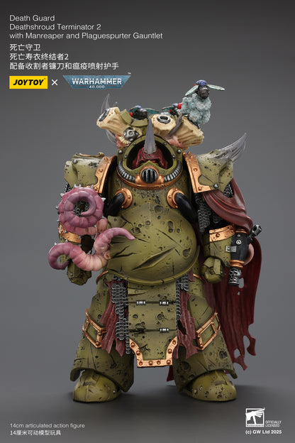 Death Guard Deathshroud Terminator Set - "Warhammer 40,000" 1/18 Action Figure By JOYTOY