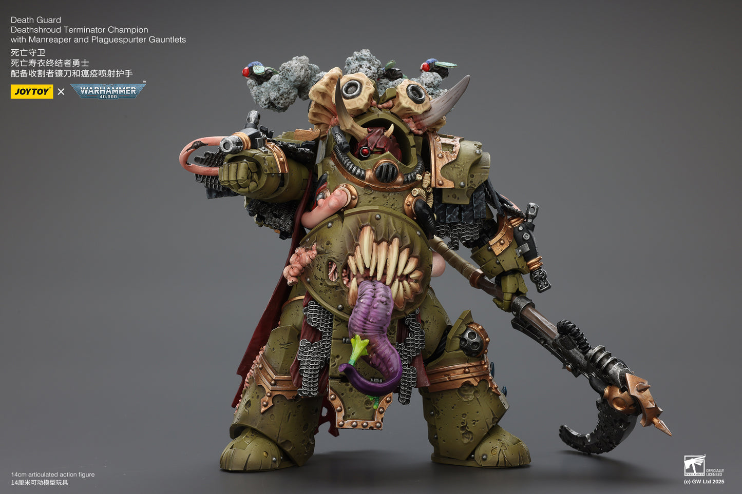 Death Guard Deathshroud Terminator Set - "Warhammer 40,000" 1/18 Action Figure By JOYTOY