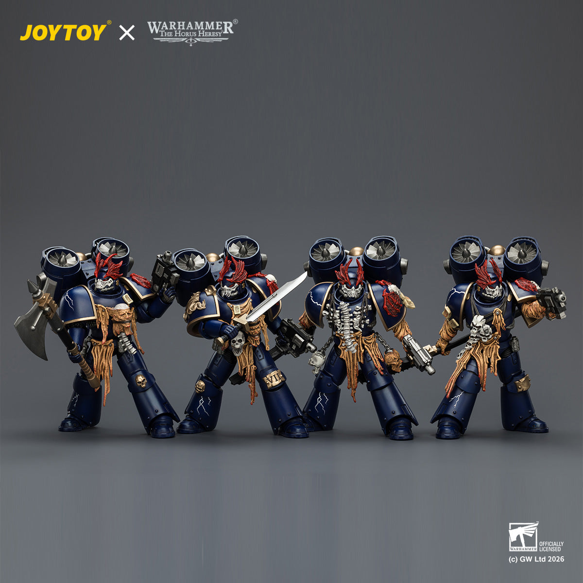Night Lords Night Raptors - "The Horus Heresy" Primarch-Warhammer 30k 1/18 Action Figure By JOYTOY