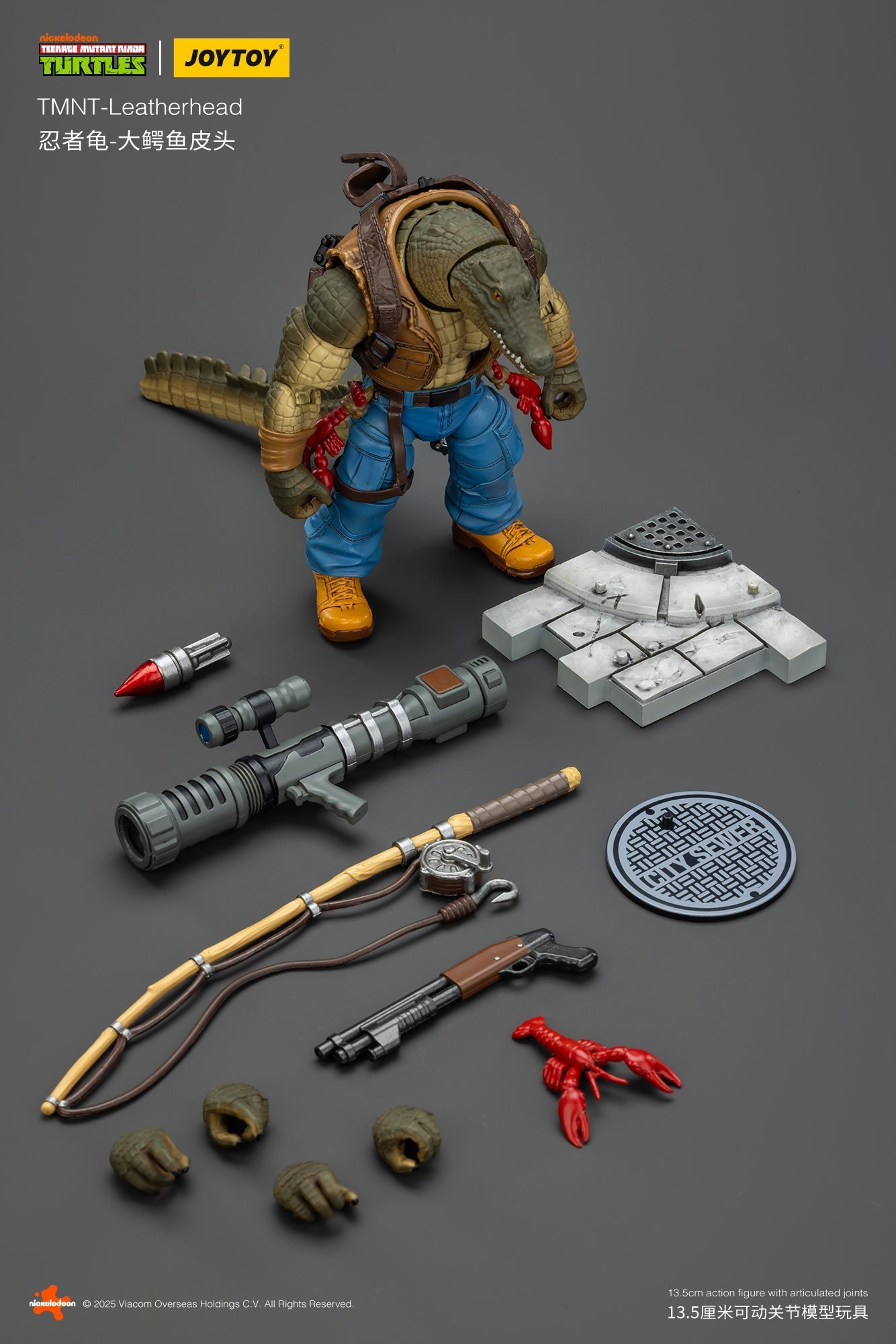 TMNT - Leatherhead - TMNT 1/18 Action Figure by JOYTOY – LT Cave