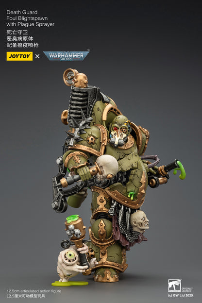 Death Guard Foul Blightspawn / Death Guard Lord of Virulence - "Warhammer 40,000" 1/18 Action Figure By JOYTOY