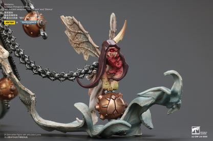 Mortarion, Daemon Primarch of Nurgle with Ancient weapons‘The Lantern' and ‘Silence' - "Warhammer 40K" 1/18 Action Figure By JOYTOY
