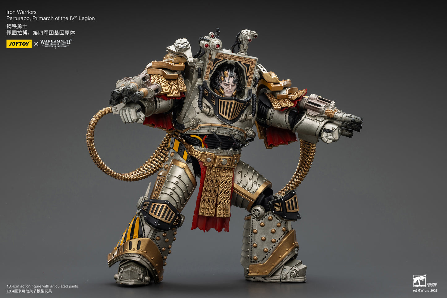 Iron Warriors Perturabo, Primarch of the lVth Legion- 1/18 Warhammer 'The Horus Heresy' By JOYTOY