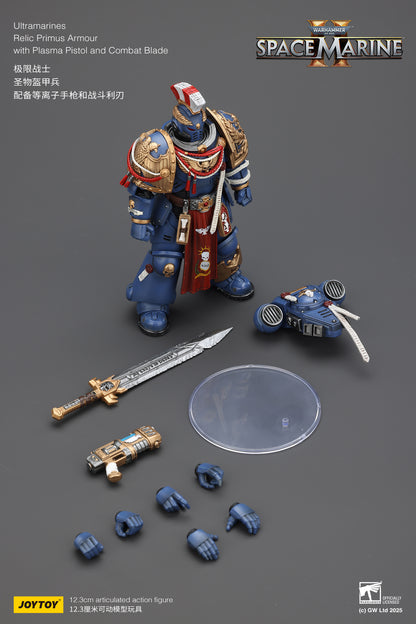 Ultramarines Heavy Relic Primus Armor with Heavy Relic Bolt Rifle - "Warhammer 40,000" 1/18 Action Figure By JOYTOY