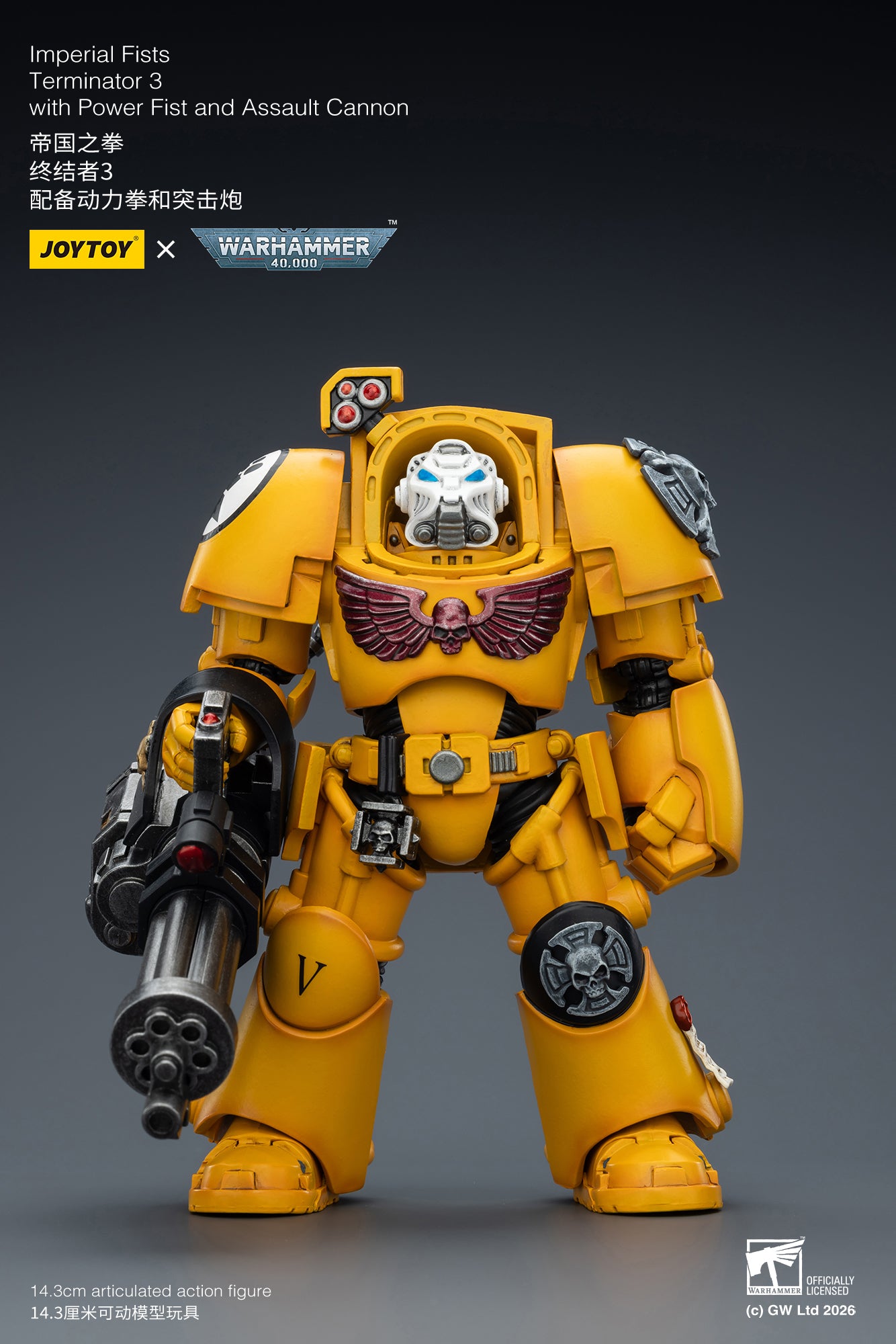 Imperial Fists Terminator-Warhammer 40k 1/18 Action Figure By JOYTOY