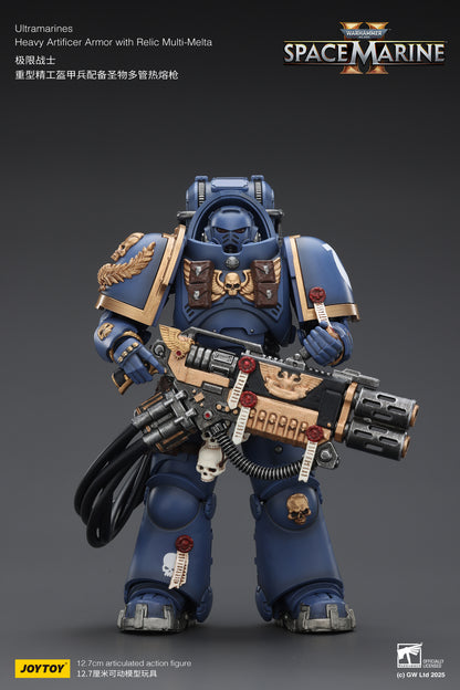 Ultramarines Heavy Relic Primus Armor with Heavy Relic Bolt Rifle - "Warhammer 40,000" 1/18 Action Figure By JOYTOY