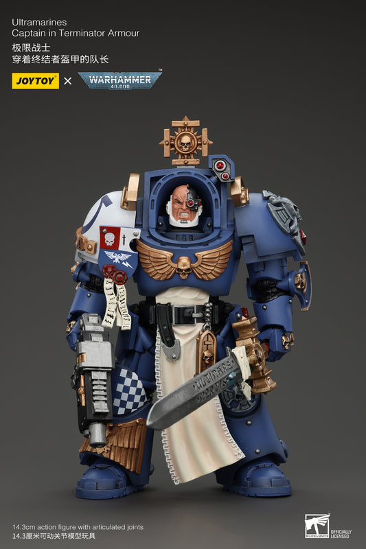 Ultramarines Captain In Terminator Armour - Warhammer 40K Action Figure By JOYTOY